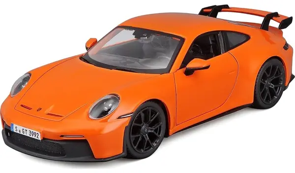 Mașinuță metalică Bburago - Porsche 911 GT3, 1:24, portocaliu