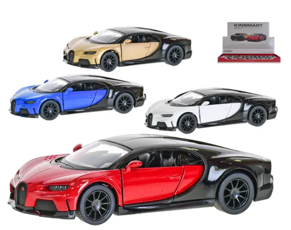 Masinuta metalica Bugatti Chiron Super Sport (mai multe modele-culori, pret pe bucata) | Kinsmart
