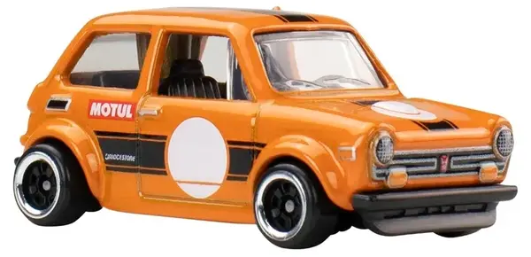 Mașinuță metalică Hot Wheels Silver Series Vintage Club - Custom / Personalize ’70 Honda N600, 1:64, portocalie