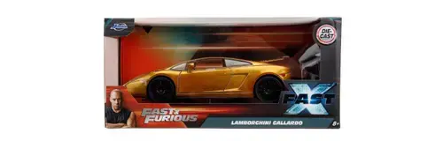 Masinuta metalica Jada Fast Furious Lamborghini Gallardo Auriu, Scara 1 la 24