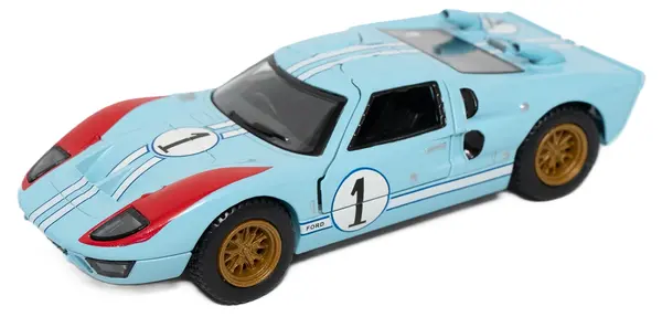 Mașinuță metalică Kinsmart - 1966 Ford GT40 MKII, 1:32, albastru deschis