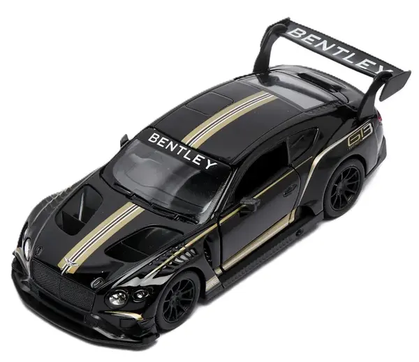 Mașinuță metalică Kinsmart - Bentley Continental GT, 1:38, negru