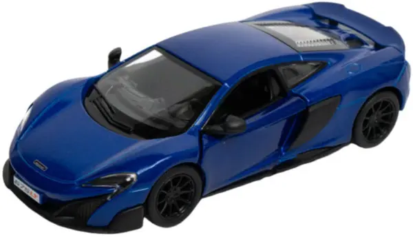 Mașinuță metalică Kinsmart - McLaren 675LT, 1:36, albastru