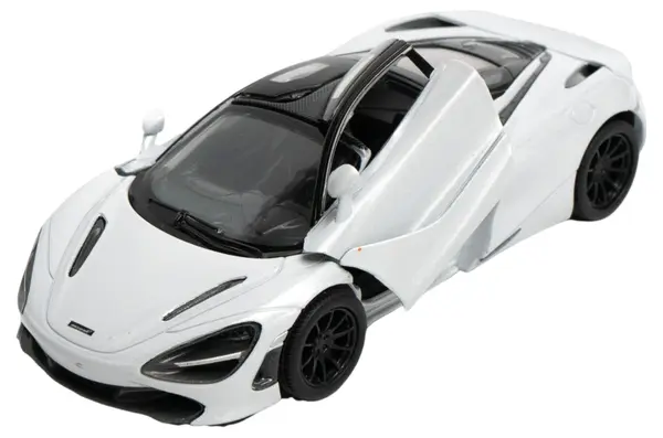 Mașinuță metalică Kinsmart - McLaren 720S, 1:36, alb