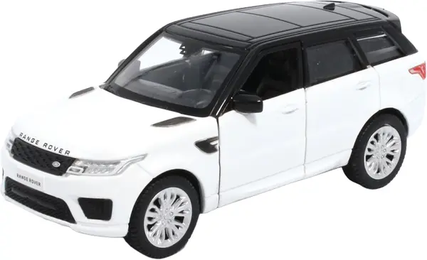 Mașinuță metalică Tayumo - Range Rover Sport, 1:36, albă