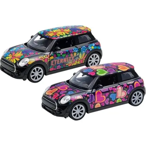 Masinuta Mini Cooper Hatch, die-cast, pull-back, scara 1:34-39, 12 cm