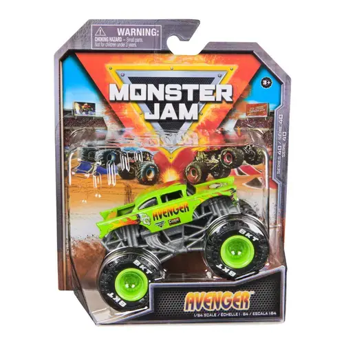 Masinuta Monster Jam - Avenger, Scara 1 La 64 (Multicolor)