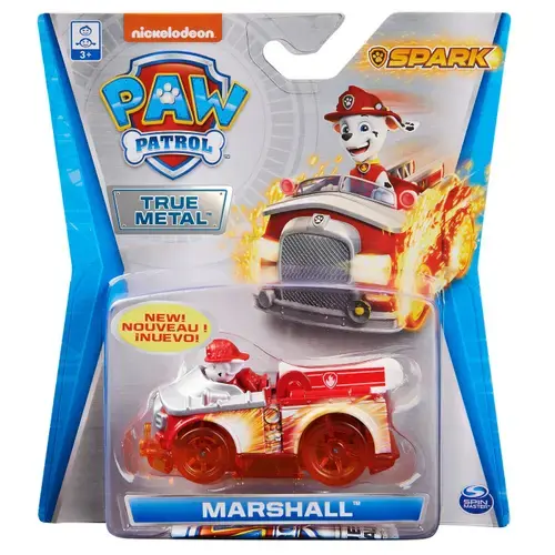 Masinuta Paw Patrol True Metal - Spark, Marshall