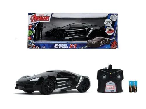 Masinuta Radiocomandata Black Panther Lykan Scara 1 La 16 (Negru)