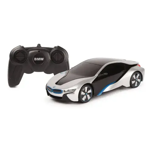 Masinuta Rastar RC - Bmw I8, 1:24, Argintiu