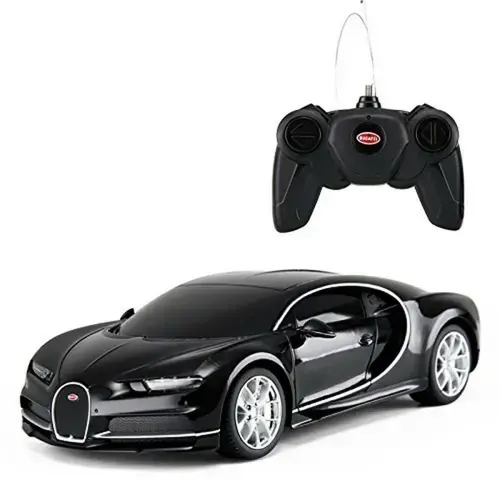 Masinuta Rastar RC - Bugatti Chiron, 1:24, Negru