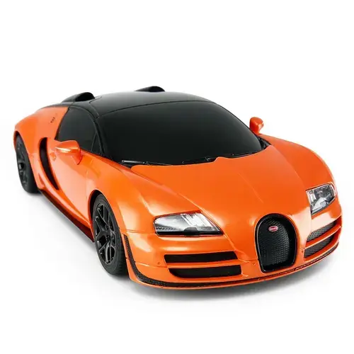 Masinuta Rastar RC - Bugatti Veyron, Grand Sport Vitesse, 1:24, Portocaliu