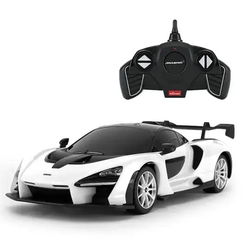 Masinuta Rastar RC - McLaren Senna, alb, 1:18