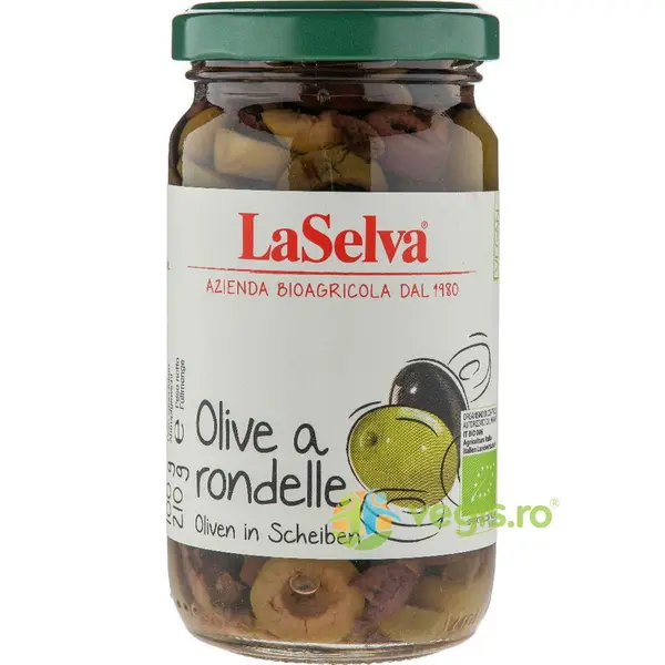Masline Verzi Kalamata Taiate Bucati Ecologice/Bio 210g