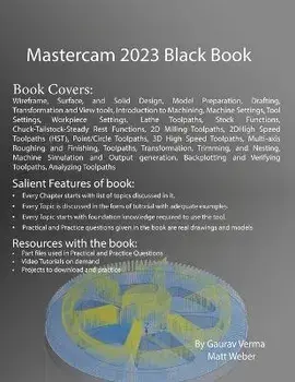 Mastercam 2023 Black Book: 3rd Edition, Paperback/Gaurav Verma