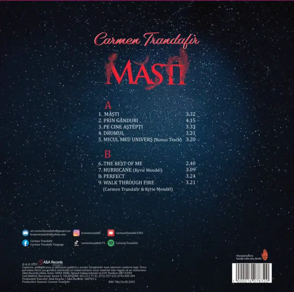 Masti - Vinyl | Carmen Trandafir