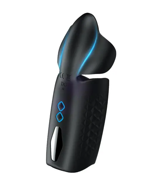 Masturbator B-Series - Amanda Multi-function Stroker, pentru stimulare intensă, 10 funcții de vibrații, negru