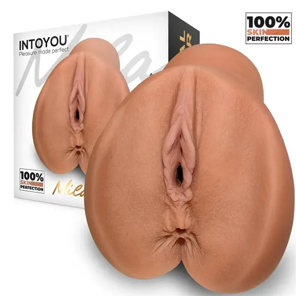 Masturbator INTOYOU LikeTrue MILA, simulare vaginala si anala realista, material moale si flexibil pentru orice dimensiune