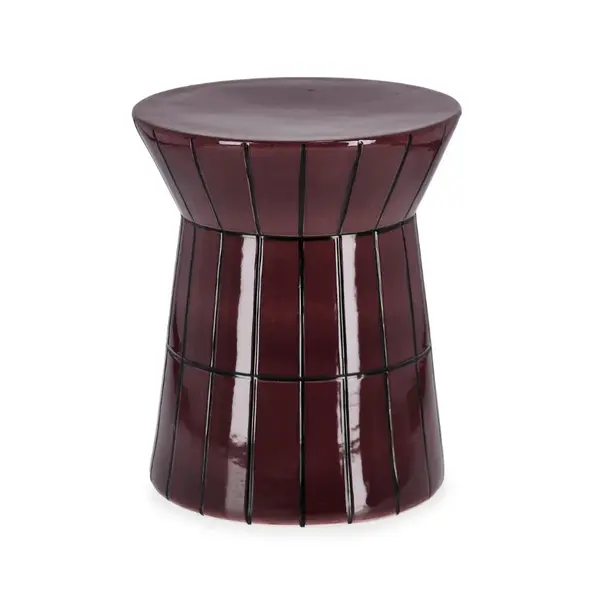 Masuta de cafea ABBES Ø38 x 45 CM - Visiniu