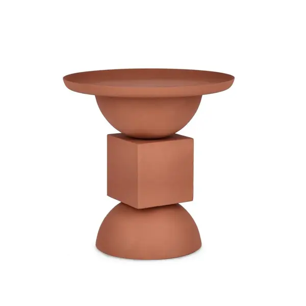 Masuta de cafea ALKA Ø40 x 41 CM - Caramiziu