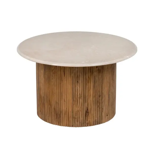Masuta de cafea ASVOK WOOD Ø76 x 45 CM - Default Title