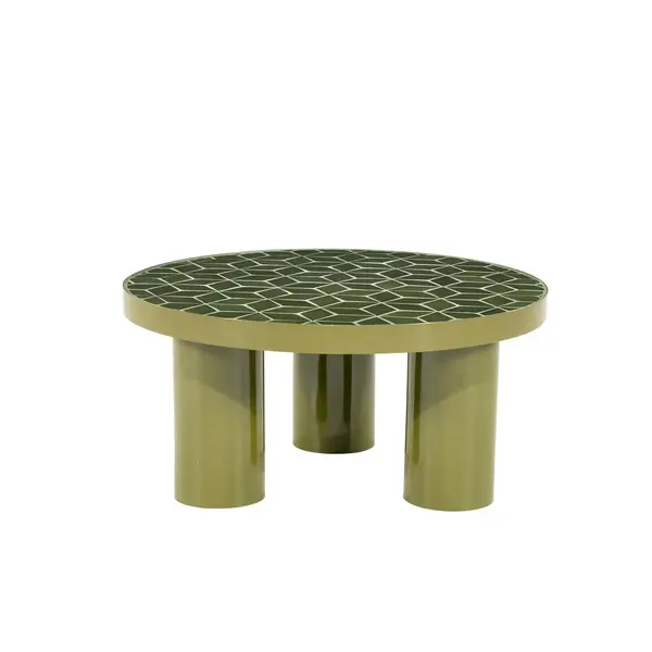 Masuta de cafea BELVON Ø71 x 34 CM - Verde