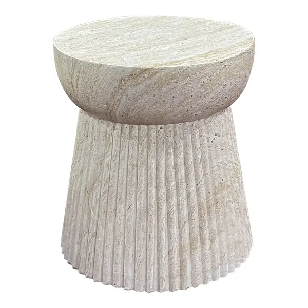 Masuta de cafea BONISA Ø37 x 43 CM - Beige