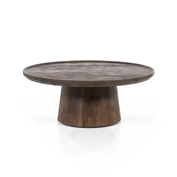 Masuta de cafea BROMS Ø80 x 32 CM - Maro
