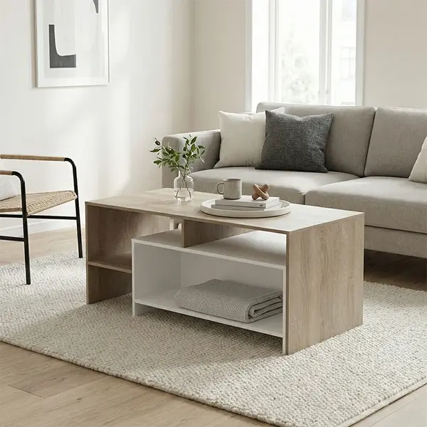 Masuta de cafea, Consa, Stejar, 120x60x52.8 cm