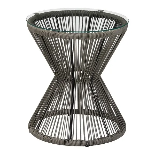 Masuta de cafea de gradina, Mabil, Gri, 50x50x55 cm