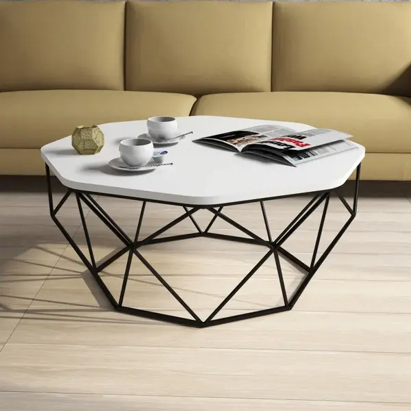 Masuta de Cafea Diamond - Alb