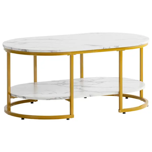 Măsuță De Cafea din material pe bază de lemn, 100/60/45 cm