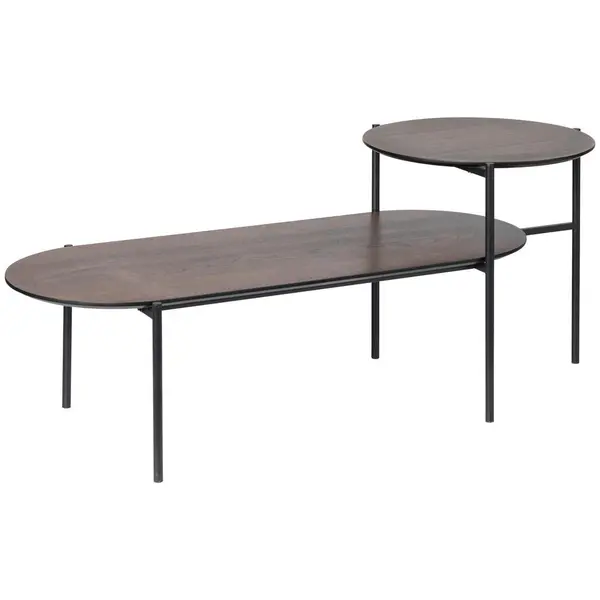 Măsuță De Cafea din metal, material pe bază de lemn, 118/45/48 cm