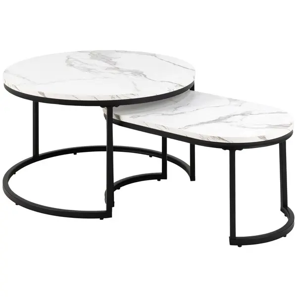 Măsuță De Cafea din metal, material pe bază de lemn, 70/42/70 cm