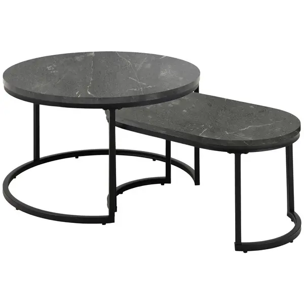 Măsuță De Cafea din metal, material pe bază de lemn, 70/42/70 cm