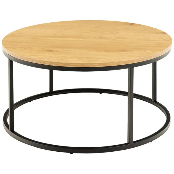 Măsuță De Cafea din metal, material pe bază de lemn, 80/80/40 cm