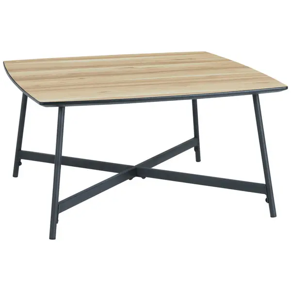Măsuță De Cafea din metal, material pe bază de lemn, 80/80/42 cm