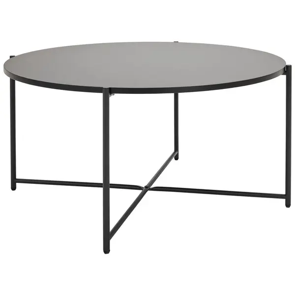 Măsuță De Cafea din metal, material pe bază de lemn, 83/83/40 cm