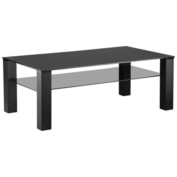 Măsuță De Cafea din metal, sticlă, 115/65/42 cm