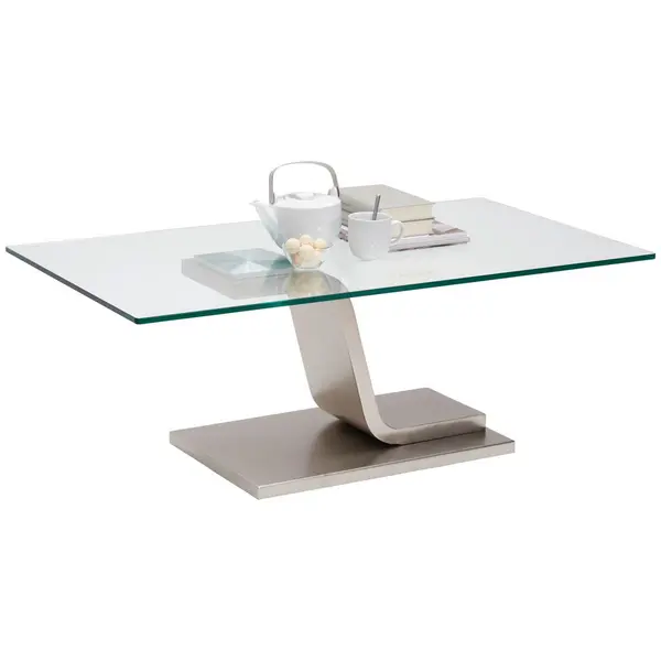 Măsuță De Cafea din metal, sticlă, 115/65/42 cm