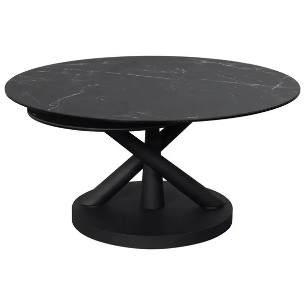 Măsuță De Cafea din metal, sticlă, ceramică, 88-150/88/43 cm