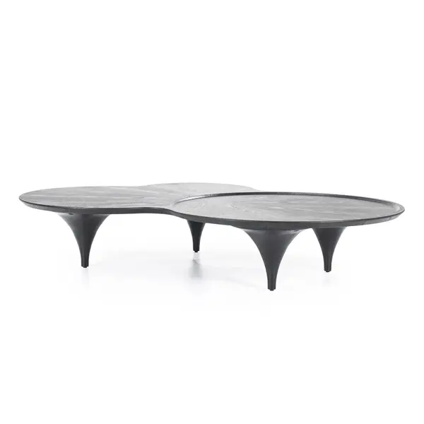 Masuta de cafea DORAS 162 x 108 x 31 CM - Negru