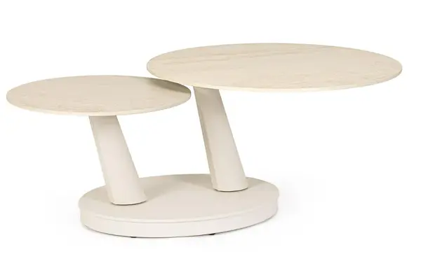 Masuta de cafea JOEL IVORY Ø80/126 x 45 CM - Default Title