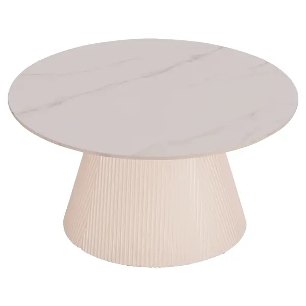 Masuta de cafea MARGIE Φ80x41 CM - Cream