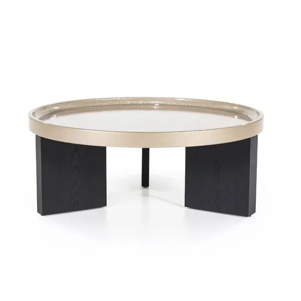 Masuta de cafea MAVISON BEIGE Ø90 x 35 CM - Beige