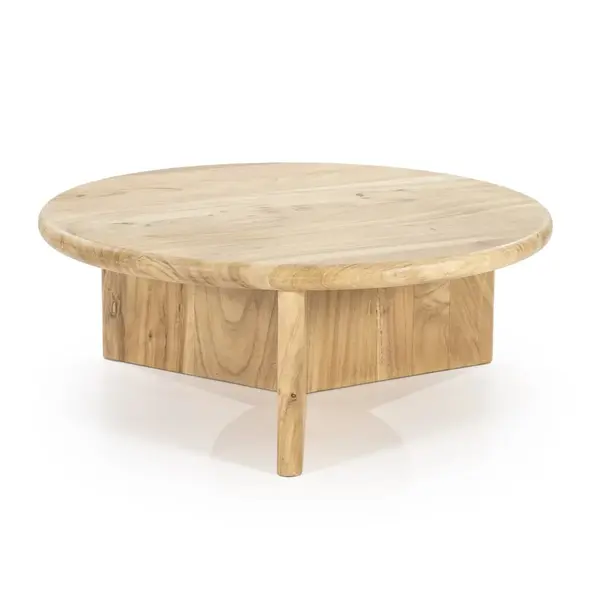 Masuta de cafea MELOTI Ø80 x 30 CM - Lemn