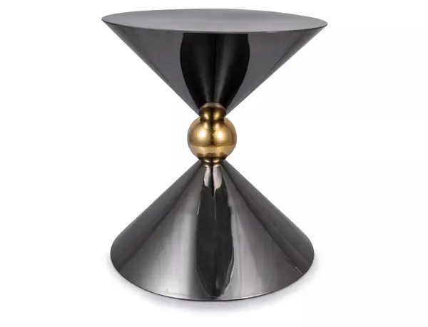 Masuta de cafea Mira neagra ø50/h56 cm