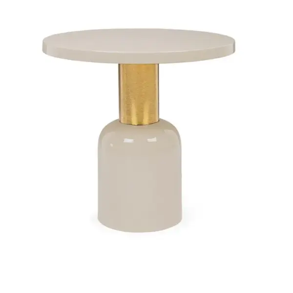 Măsuță de cafea NALIMA CREAM Ø 51 cm - Default Title