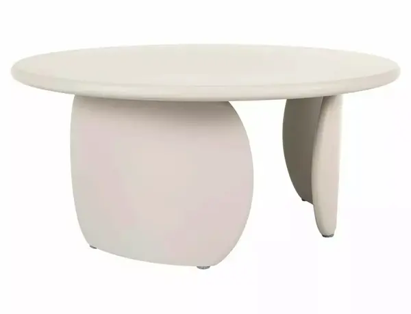 Măsuță de cafea Noemi bej mat ø80/h35 cm