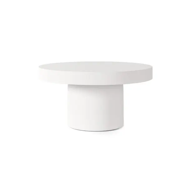 Masuta de cafea ORENDA Ø80 x 42 CM - Alb
